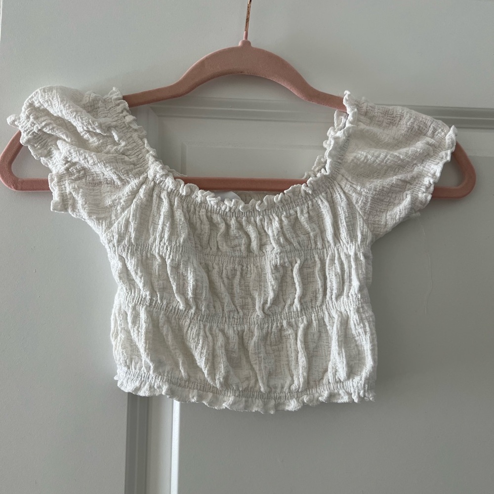 Zara Cream Ruffled Blouse